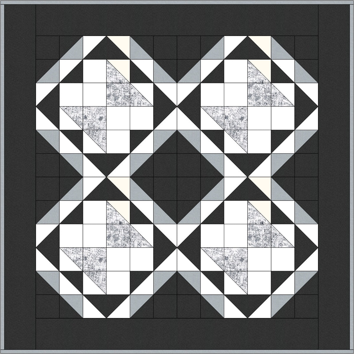 Flutter Quilt Pattern / 3 Sizes (Baby, Lap, Queen) / Designed by Lorna Costantini