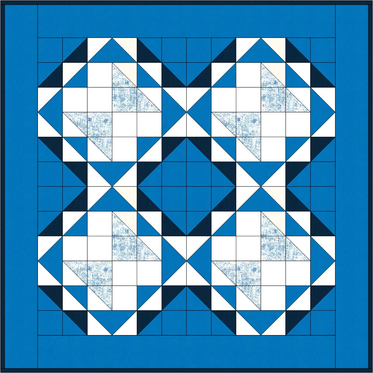 Flutter Quilt Pattern / 3 Sizes (Baby, Lap, Queen) / Designed by Lorna Costantini