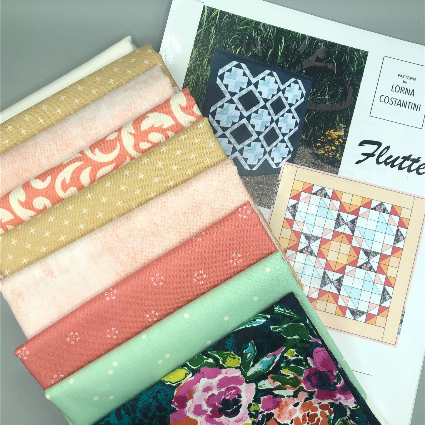 Quilt Kit and Pattern- Flutter / Pattern by Lorna Costantini - Baby Size