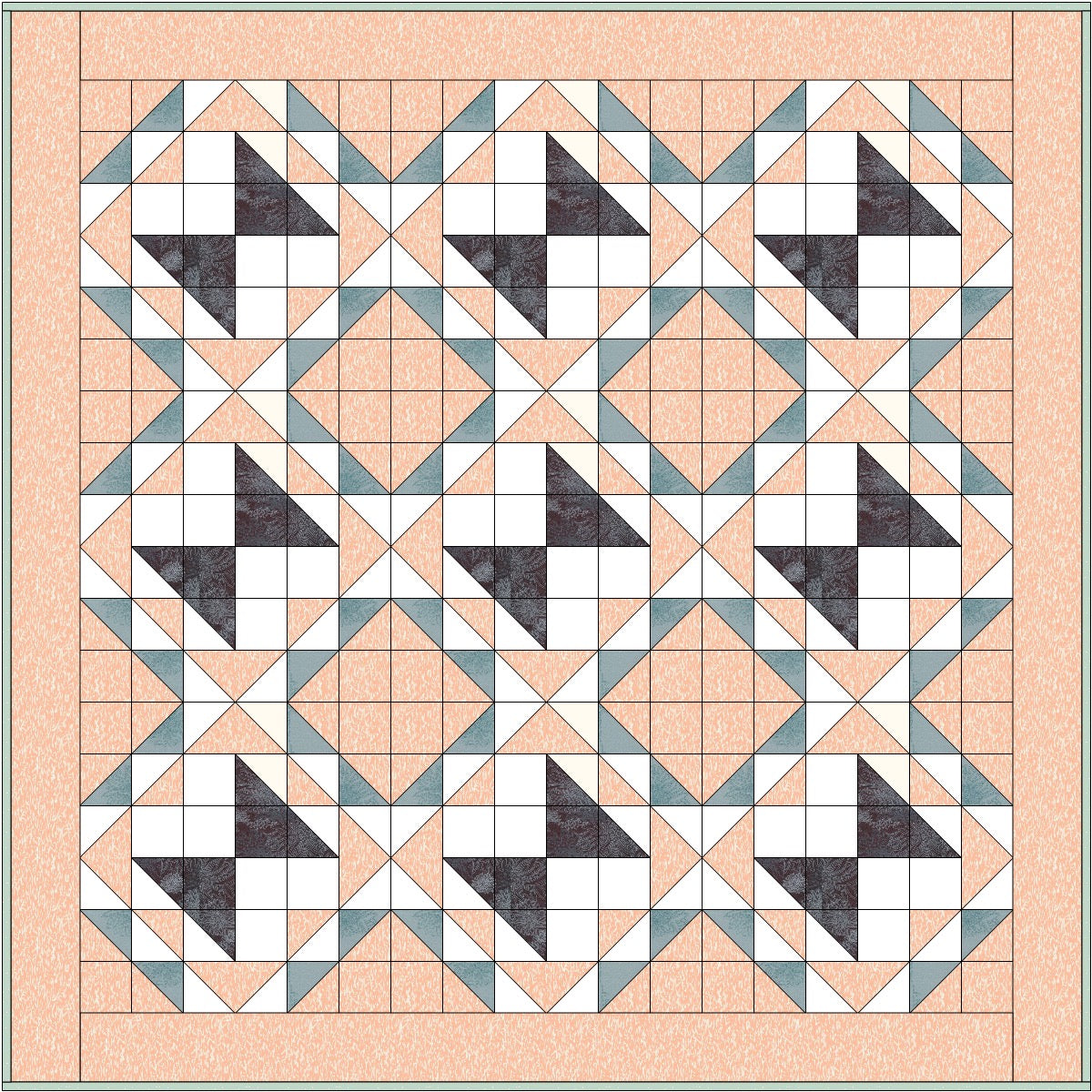 Flutter Quilt Pattern / 3 Sizes (Baby, Lap, Queen) / Designed by Lorna Costantini