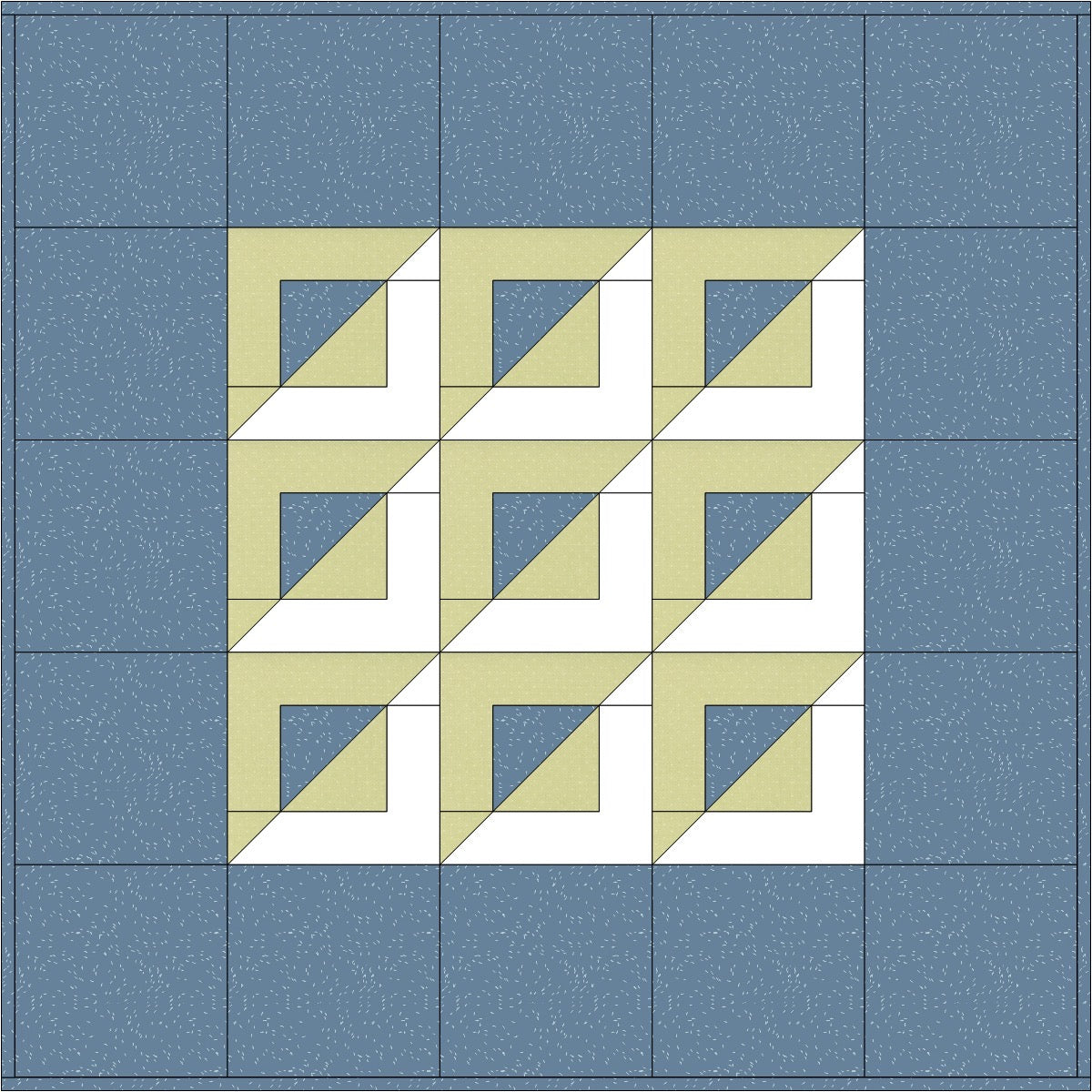Pointed Quilt Pattern - 3 Sizes (Baby, Lap, Queen) / designed by Lorna Costantini