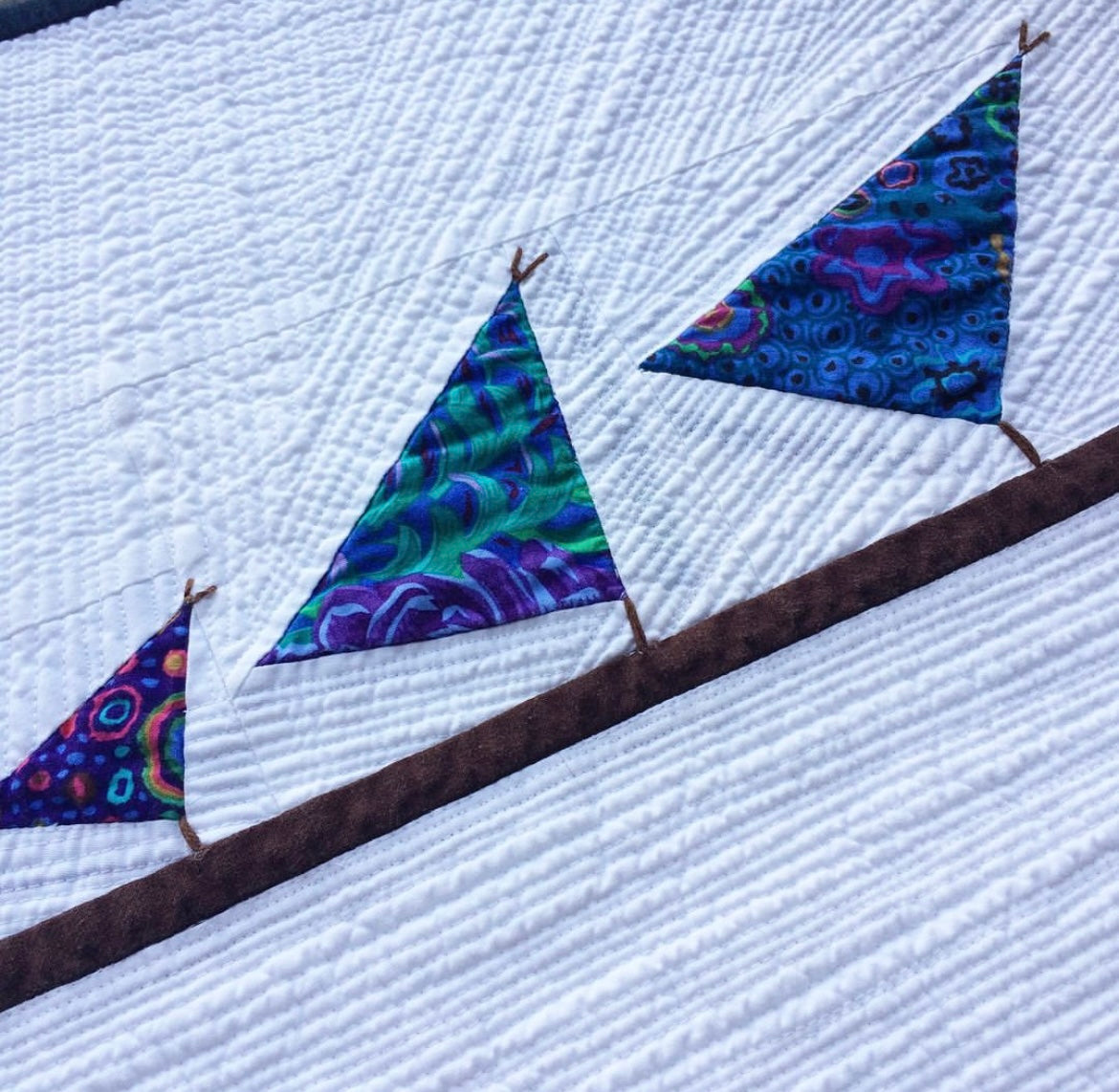 Tweeter Family Mini Wall Hanging Pattern Designed by Lorna Costantini