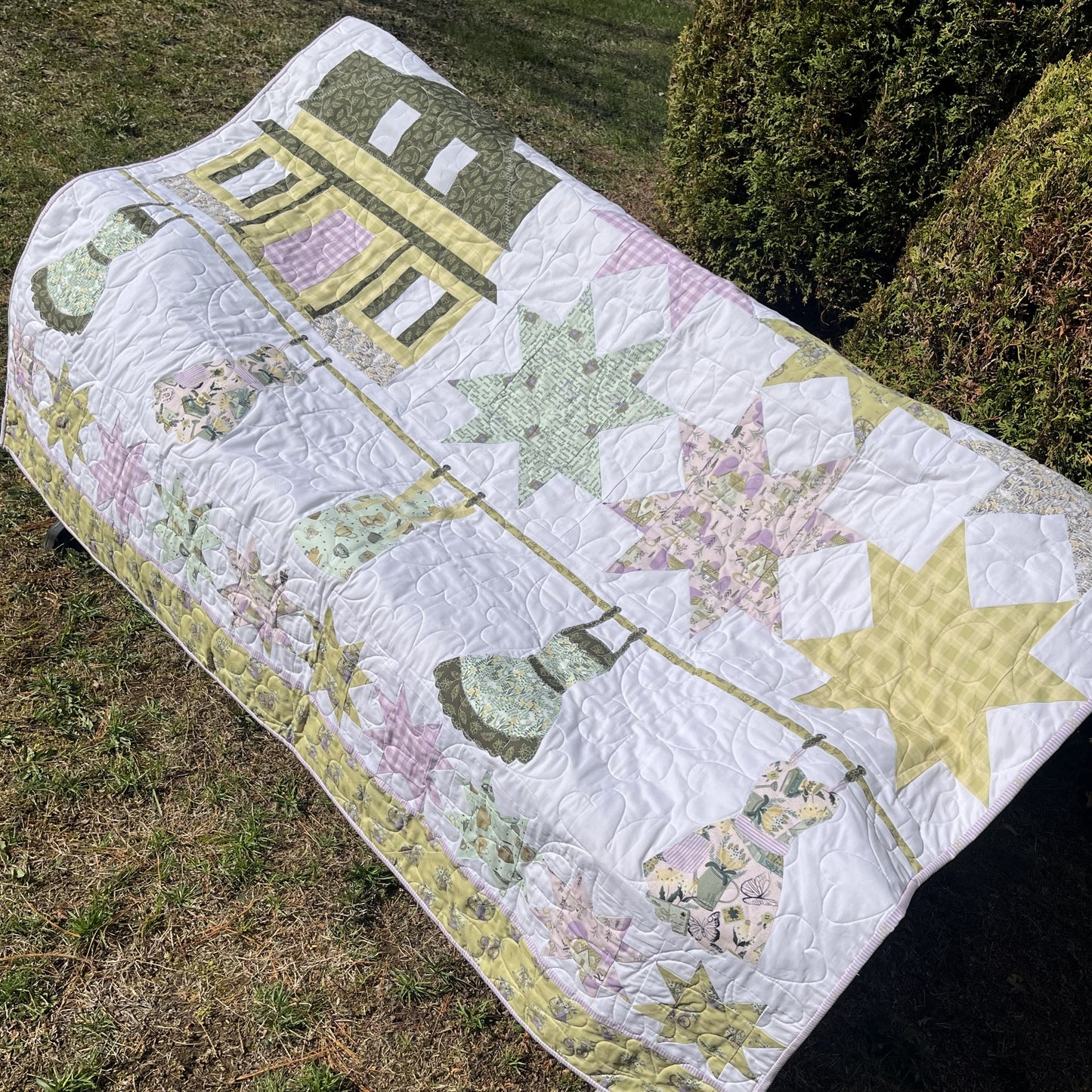 Canadian Farmhouse 60" x 69" Lap Quilt Kit  - Pioneer Days Collection
