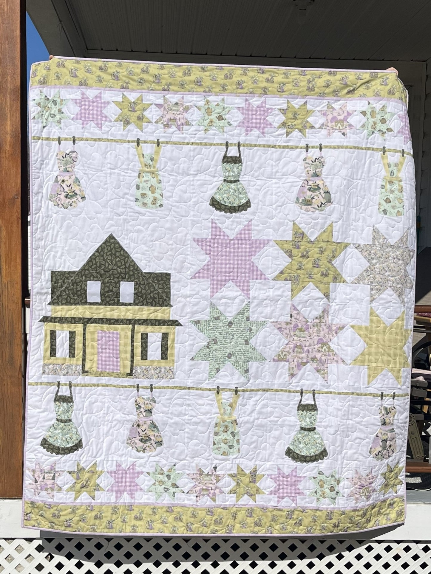 Canadian Farmhouse 60" x 69" Lap Quilt Kit  - Pioneer Days Collection