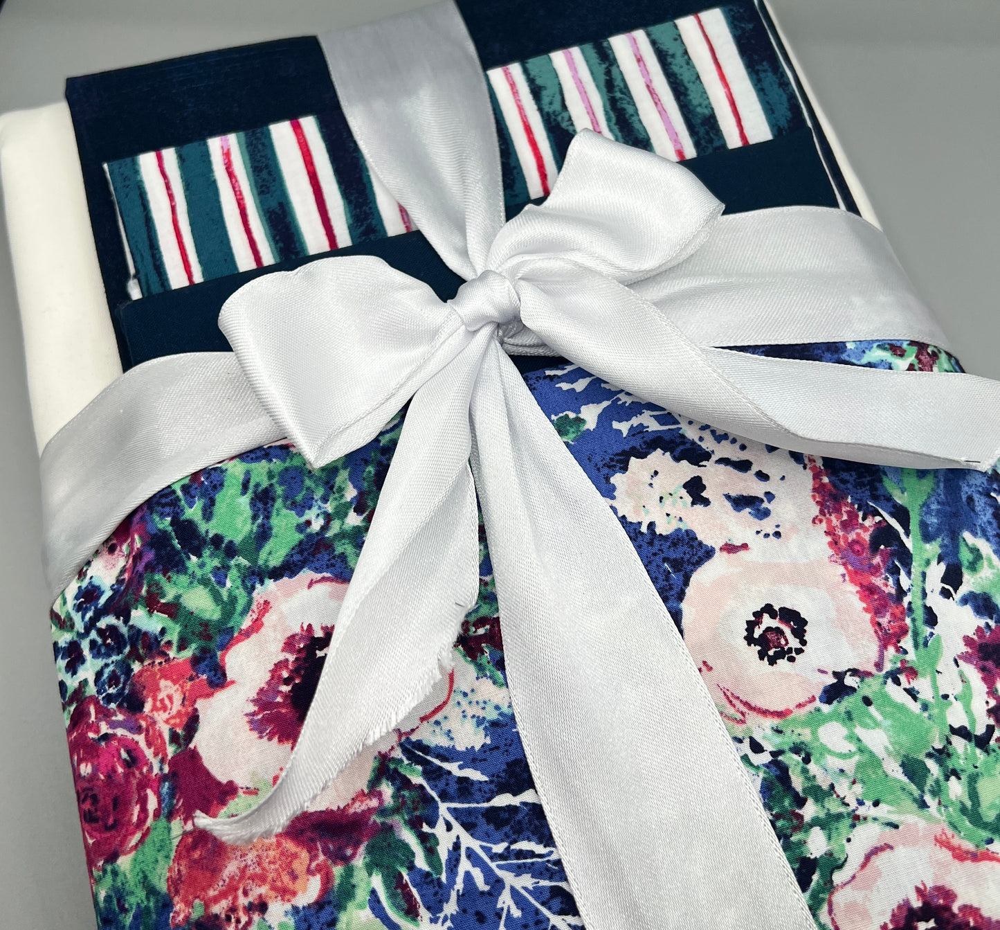 Sorella Queen Size Quilt Kit - VERSION 7 /Art Gallery Floral print w/ With Original Pattern by Lorna Costantini
