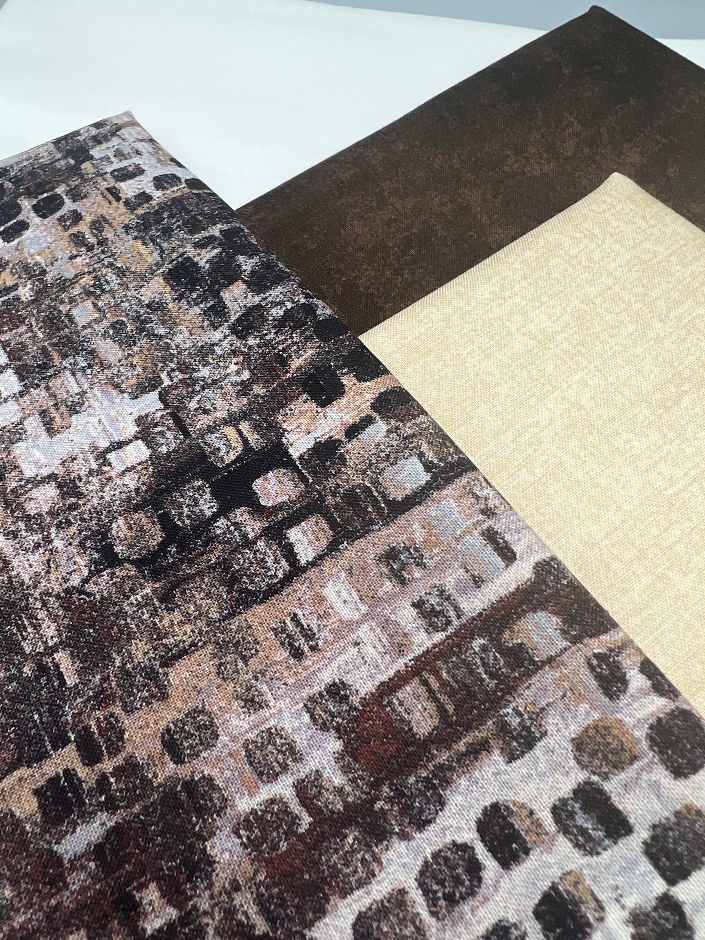 Sorella Queen Size Quilt Kit Version 6 - in Brown Fusion print with original pattern by Lorna Costantini
