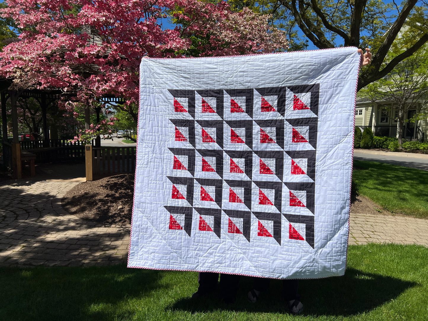 Pointed Quilt Pattern - 3 Sizes (Baby, Lap, Queen) / designed by Lorna Costantini