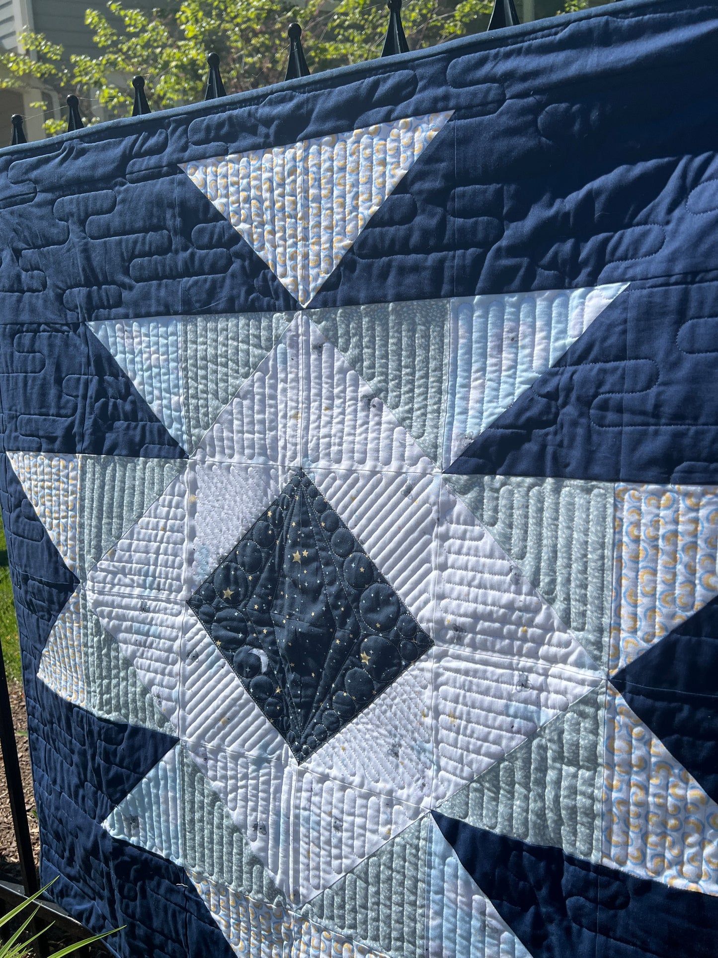 Baby Squash Blossom Pattern - Baby Quilt Pattern / designed by Lorna Costantini