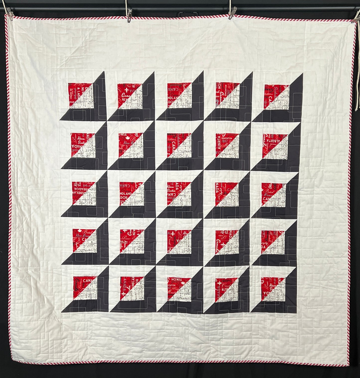 Pointed Quilt Pattern - 3 Sizes (Baby, Lap, Queen) / designed by Lorna Costantini