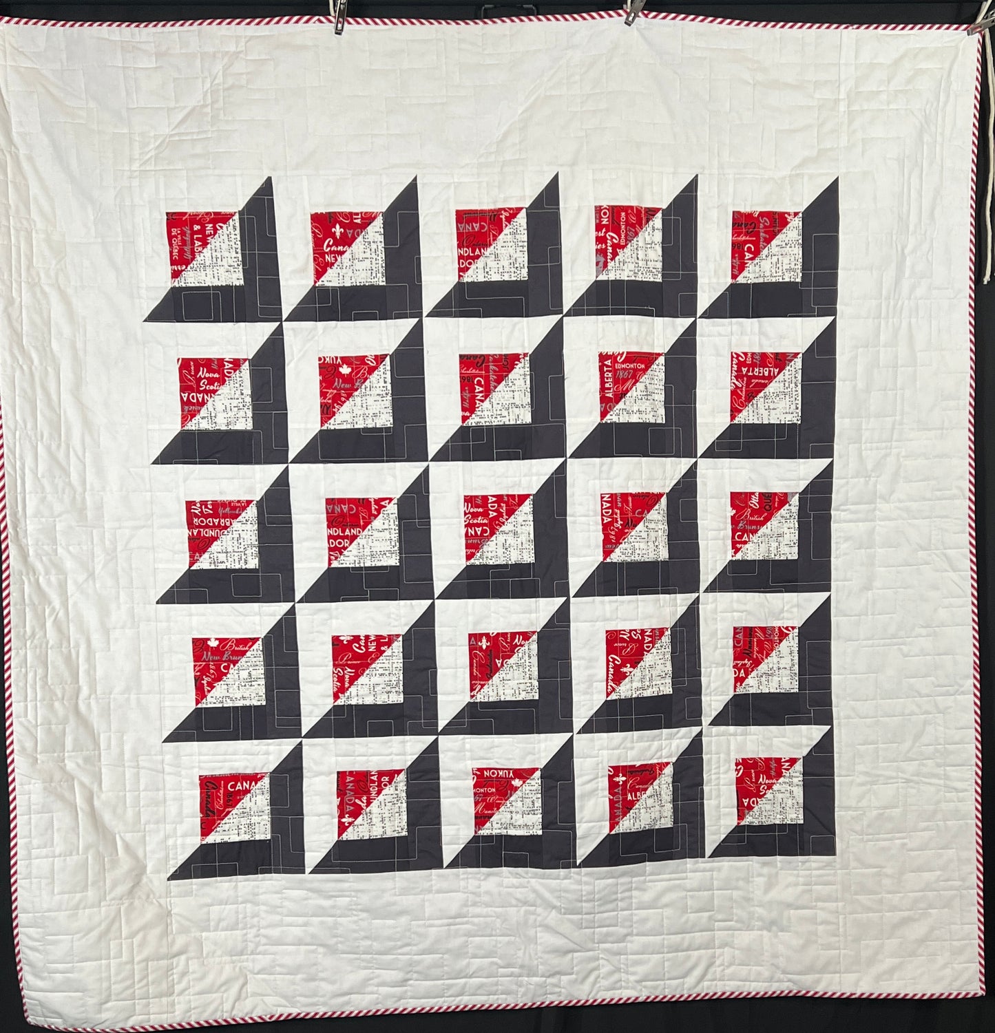 Pointed Quilt Pattern - 3 Sizes (Baby, Lap, Queen) / designed by Lorna Costantini
