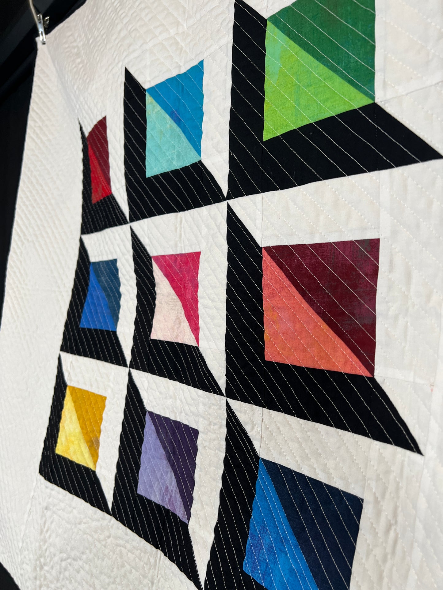 "Pointed" Rainbow Baby Quilt Kit; Original Pattern design by Lorna Costantini