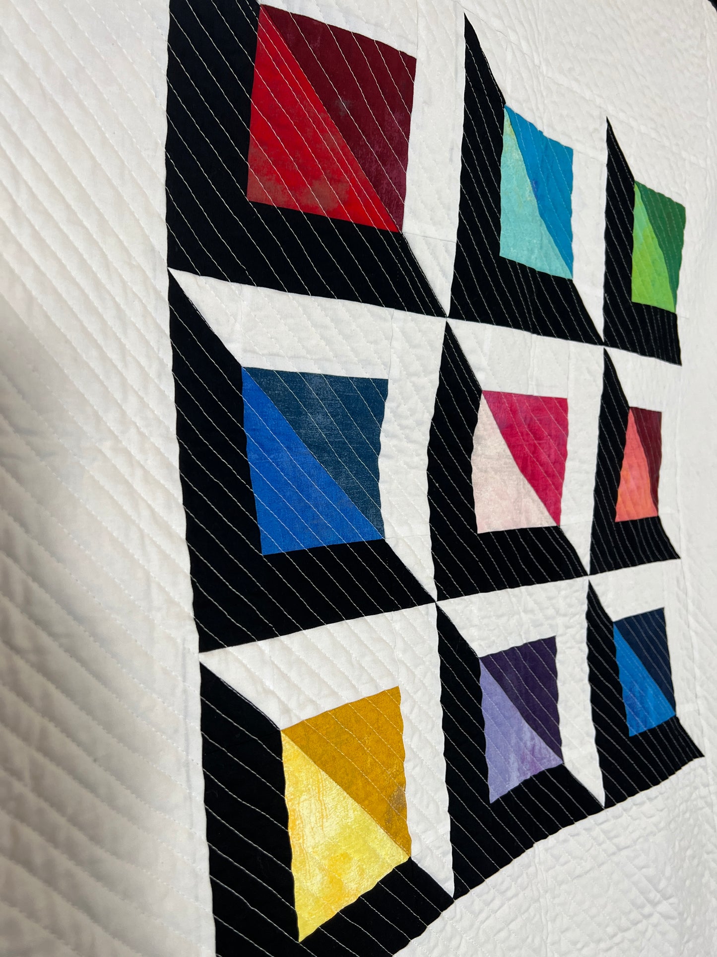 Pointed Quilt Pattern - 3 Sizes (Baby, Lap, Queen) / designed by Lorna Costantini