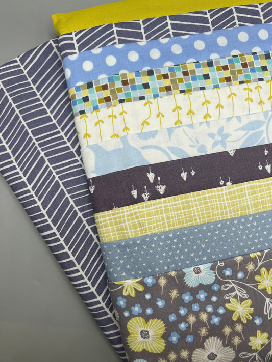 Quilt Kits & Pattern Isosceles Triangle Children's Print Fabric Complete  - Baby Size / Pattern Included