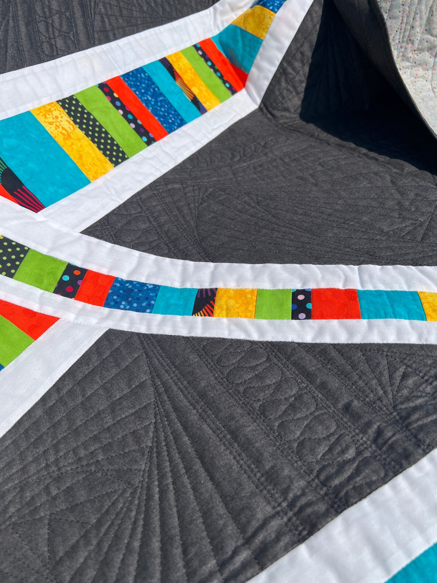 Intersections - Custom Quilt Throw by Karen Jantz 46” x 54"