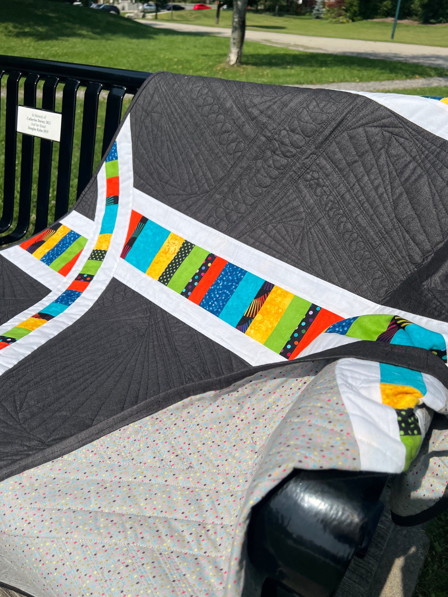 Intersections - Custom Quilt Throw by Karen Jantz 46” x 54"