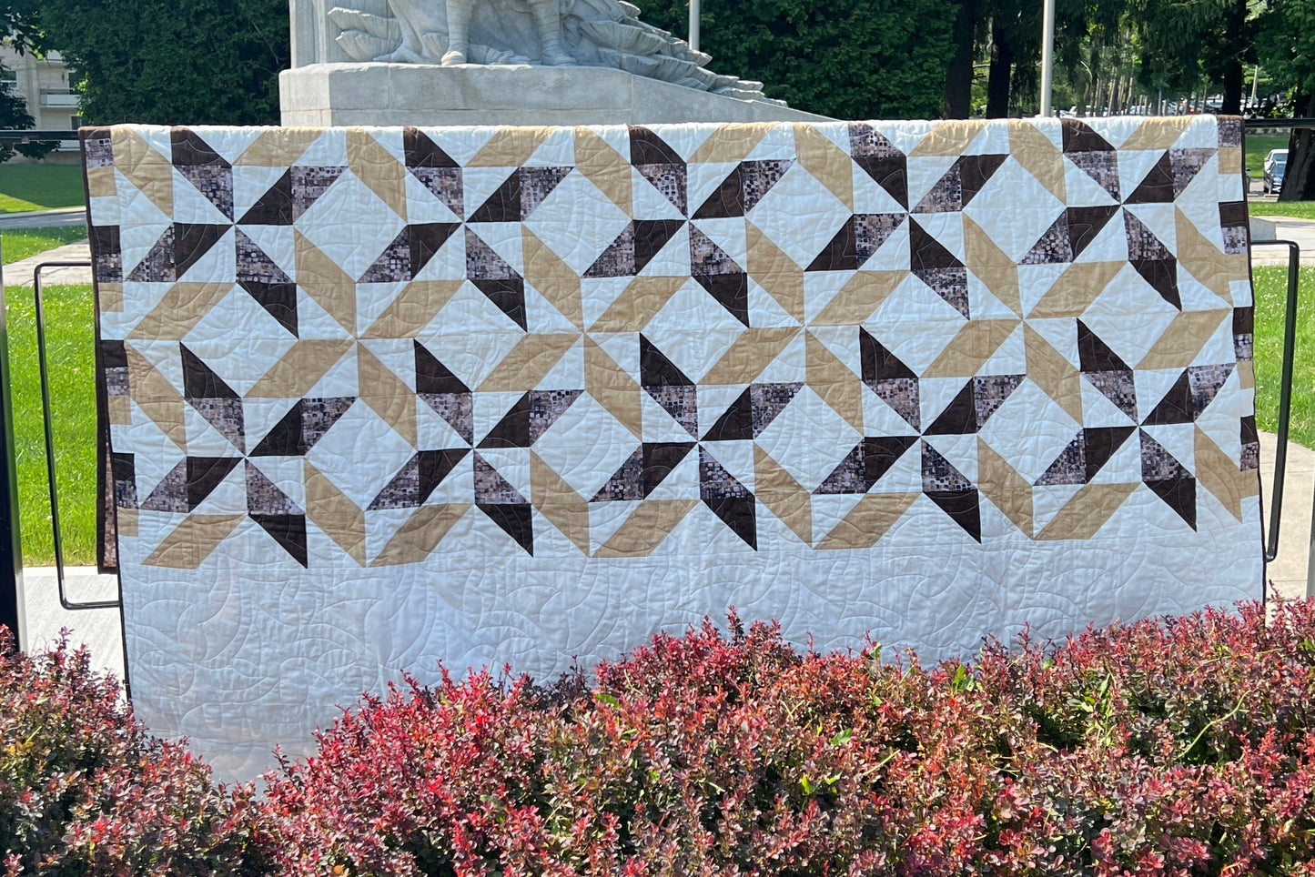 Quilt Kit King Size Version 6  - Sorella Brown Fusion Print