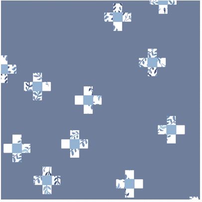 Delftegels Fat Quarter by Designer: Katarina Roccella for Art Gallery Fabrics Style : INB-36633