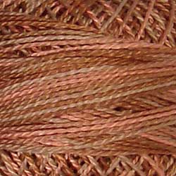 JP6 Valdani Perle Cotton Size 12 / Spool 100M: VARIEGATED 100m Color No: JP6 - Muddy Pots - Muddy Monet Collection