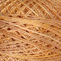 JP7 Valdani Perle Cotton Size 12 / Spool 100M: VARIEGATED 100m Color No: JP7 - Faded Marygold - Muddy Monet for J. Paton