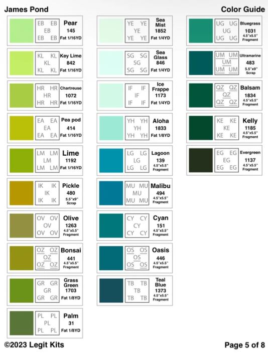 Legit Kits James Pond Pattern | Special Order