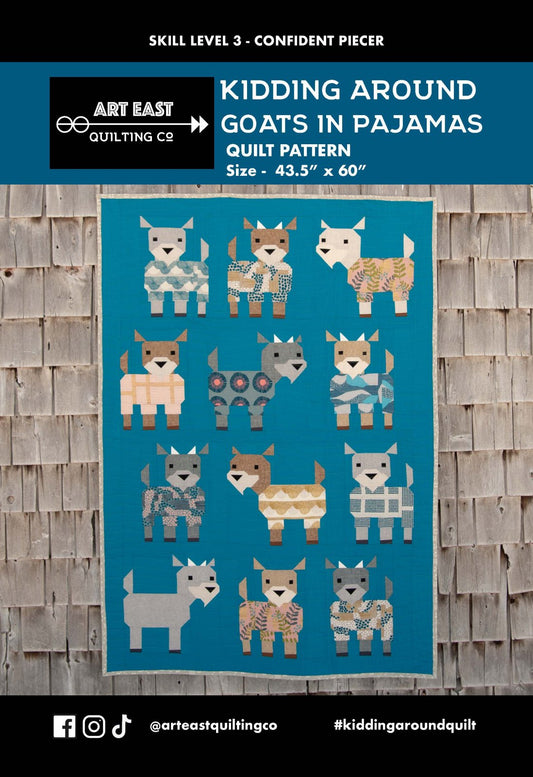 Kidding Around: Goats in Pajamas Pattern - Art East Quilting Co.