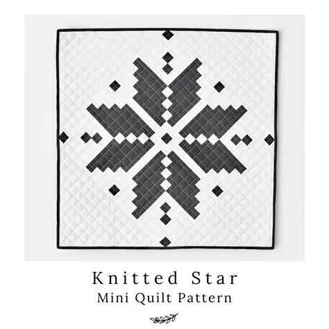 Knitted Star Quilt Pattern by Lo & Behold Stitchery