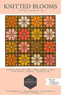 Knitted Blooms Quilt Pattern by Lo & Behold Stitchery