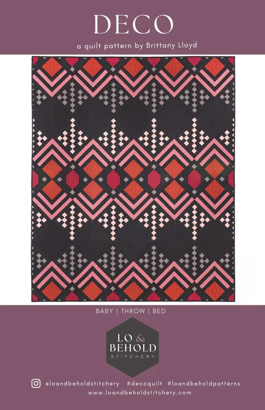 Deco Quilt Pattern by Lo & Behold Stitchery