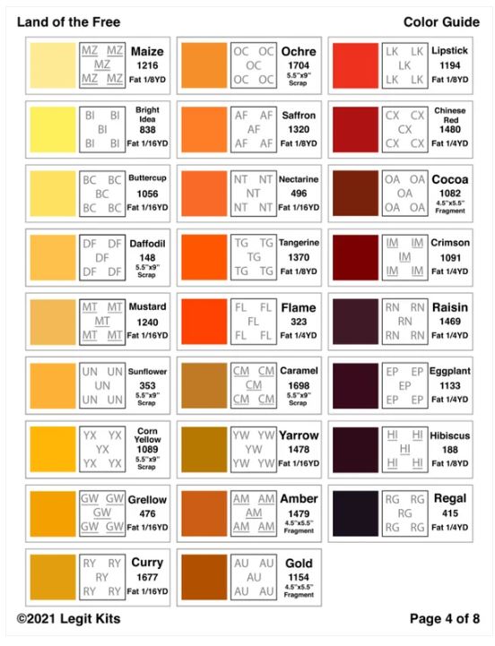 Legit Kits Land of the Free Pattern | Special Order