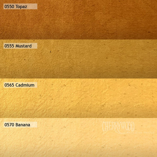 CHERRYWOOD Hand Dyed Fabrics - Fat Quarter Bundle - 4pc - Lion King Medley