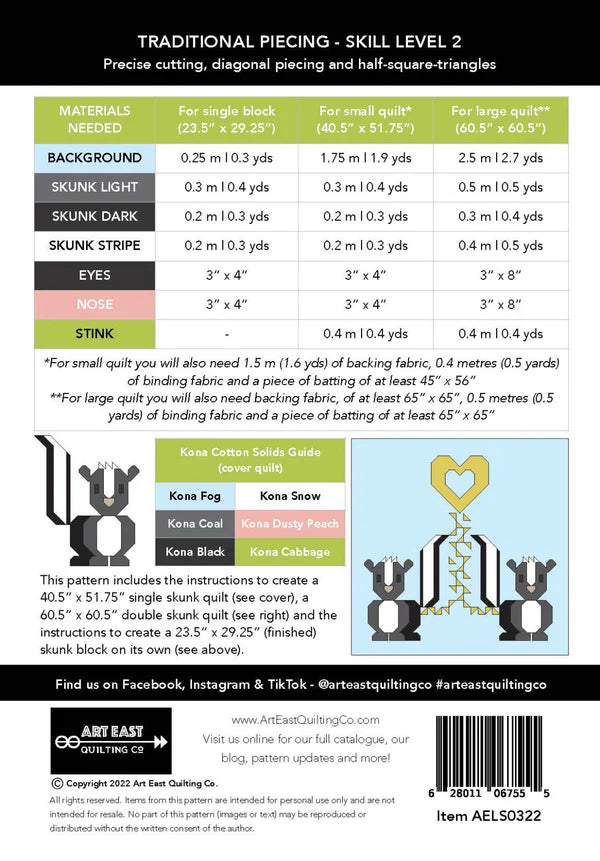 Love Stinks Quilt Pattern - Art East Quilting Co.