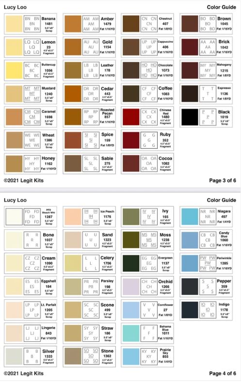 Legit Kits Lucy Loo Pattern | Special Order