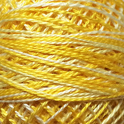 M12 Valdani Perle Cotton Size 12 / Spool 100M: VARIEGATED 100m Color No: M12 - Spring Lights