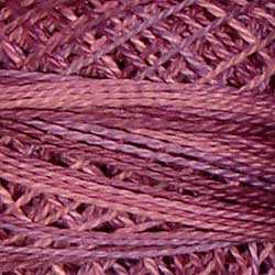 M18 Valdani Perle Cotton Size 12 / Spool 100M: VARIEGATED 100m Color No: M18 - Iris Petals