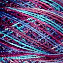 M33  Valdani Perle Cotton Size 12 / Spool 100M: VARIEGATED 100m Color No: M33 Lollipop