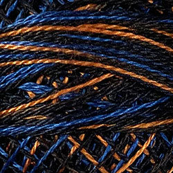 M53 Valdani Perle Cotton Size 12 / Spool 100M: VARIEGATED 100m Color No: M53 - Moonlit Mountains