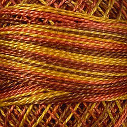 M7 Valdani Perle Cotton Size 12 / Spool 100M: VARIEGATED 100m Color No: M7 - Fall Leaves