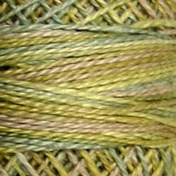 M80 Valdani Perle Cotton Size 12 / Spool 100M: VARIEGATED 100m Color No: M80 - Distant Grass