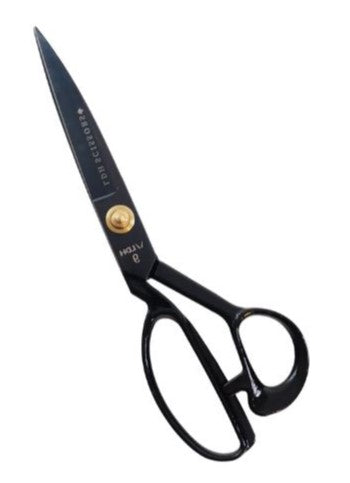 Midnight Edition Fabric Shears - 9" by LDH Scissors / FH9-R Valdani perle cotton size 12 thread spool for quilting and embroi