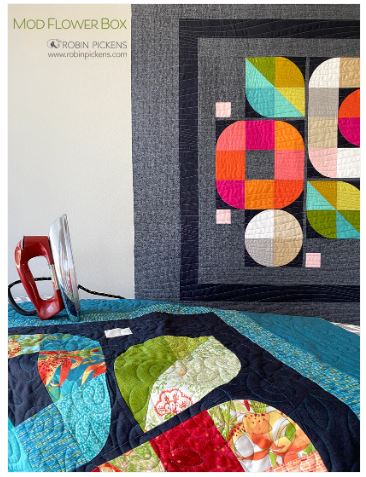 Mod Flower Box Quilt Pattern by Robin Pickens / RPQP-MFB138