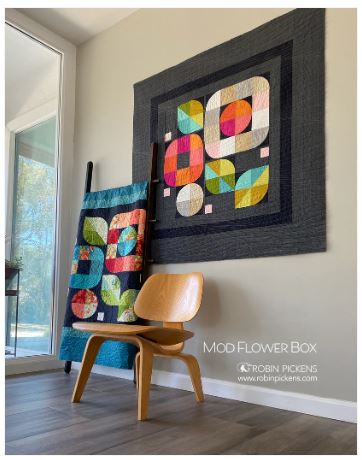 Mod Flower Box Quilt Pattern by Robin Pickens / RPQP-MFB138