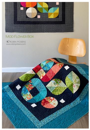 Mod Flower Box Quilt Pattern by Robin Pickens / RPQP-MFB138