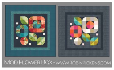 Mod Flower Box Quilt Pattern by Robin Pickens / RPQP-MFB138
