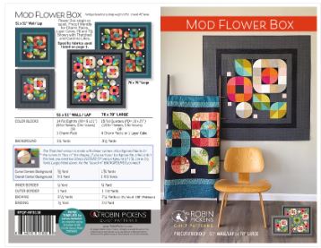 Mod Flower Box Quilt Pattern by Robin Pickens / RPQP-MFB138