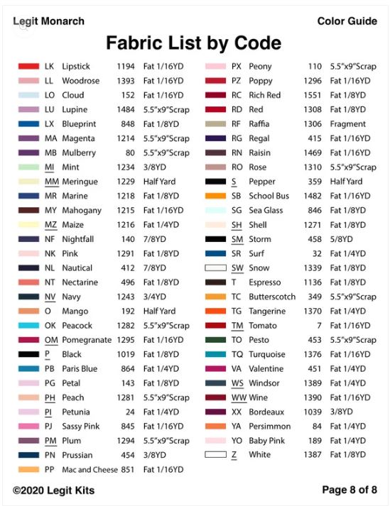Legit Kits Legit Monarch Pattern | Special Order