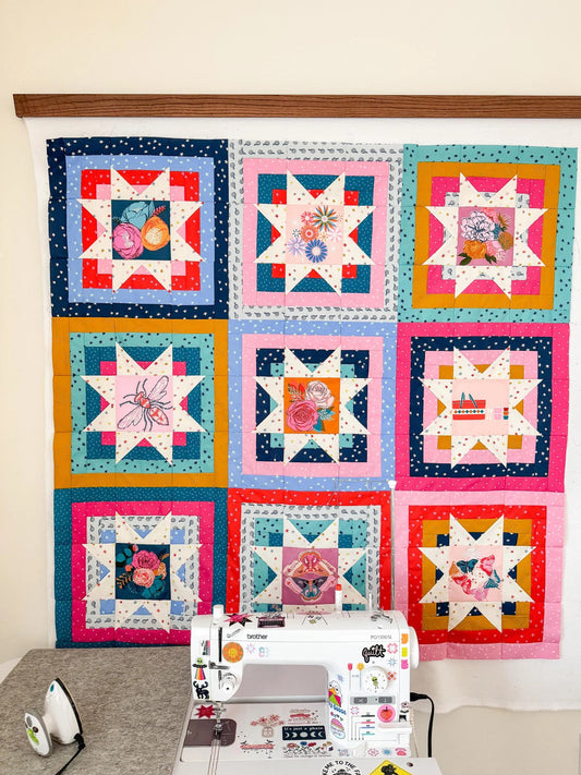 Nova Burst Quilt Pattern by Amanda Kelly of Quilt Cakes