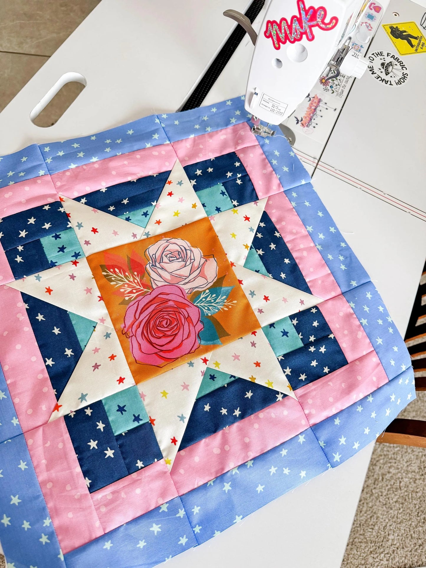 Nova Burst Quilt Pattern by Amanda Kelly of Quilt Cakes