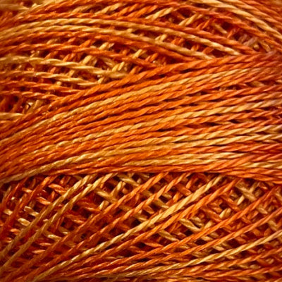 O244 Valdani Perle Cotton Size 12 / Spool 100M: VARIEGATED 100m Color No: O244 - Love of Life