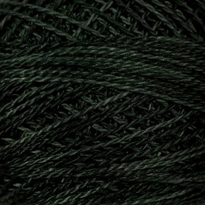 O41 Valdani Perle Cotton Size 12 / Spool 100M: VARIEGATED 100m Color No: O41 - Deep Forest Greens