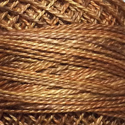 O505 Valdani Perle Cotton Size 12 / Spool 100M: VARIEGATED 100m Color No: O505 - Toffee